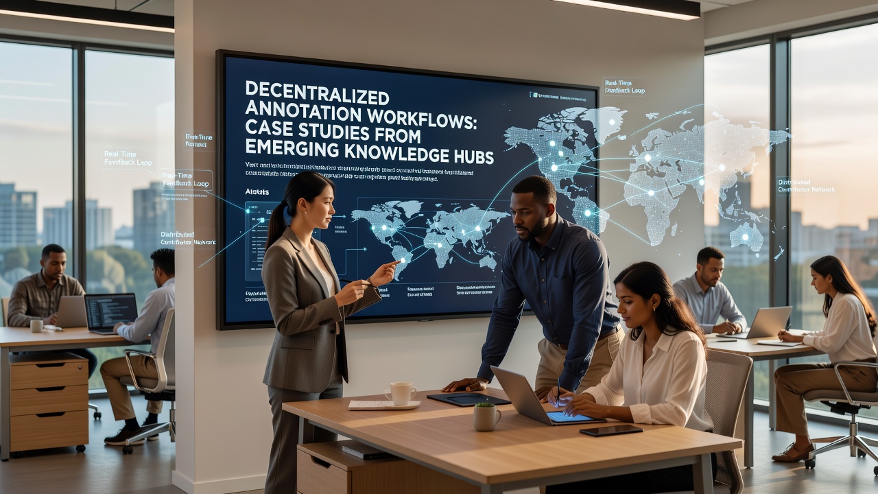 Decentralized Annotation Workflows: Case Studies from Emerging Knowledge Hubs