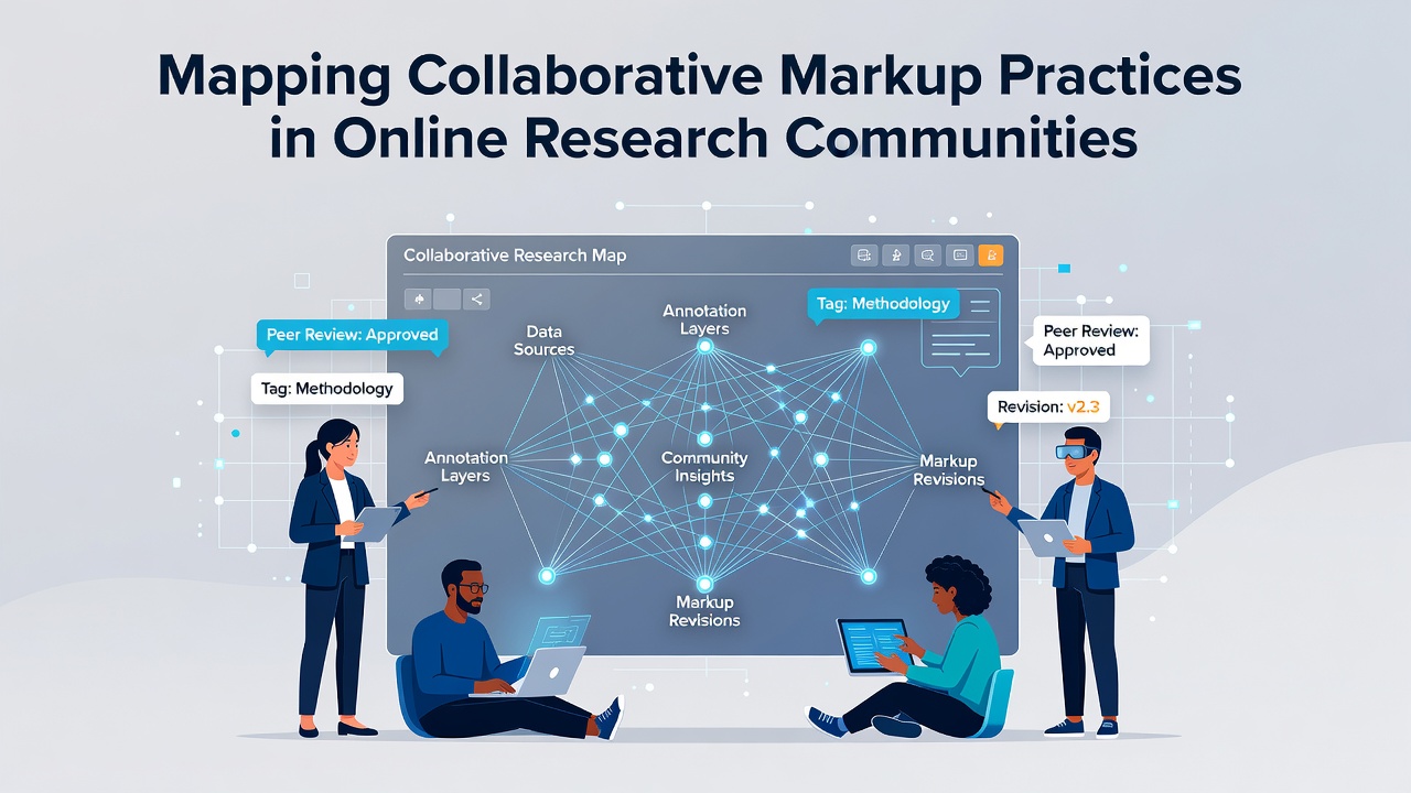 Mapping Collaborative Markup Practices in Online Research Communities